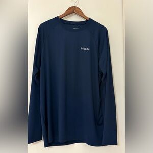 Baleaf Men's Long Sleeve UPF Sun Protection Tee Blue Sz:XL